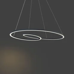 Skandinavische Hängelampe schwarz 110cm inkl. LED 3-Stufen-Dimmbar - Circuit