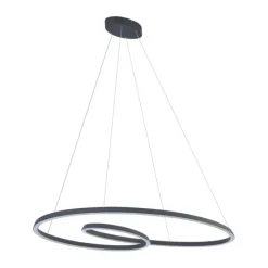 Skandinavische Hängelampe schwarz 110cm inkl. LED 3-Stufen-Dimmbar - Circuit