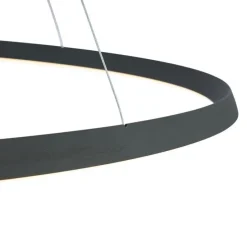 Skandinavische Hängelampe schwarz 110cm inkl. LED 3-Stufen-Dimmbar - Circuit