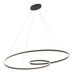 Skandinavische Hängelampe schwarz 110cm inkl. LED 3-Stufen-Dimmbar - Circuit