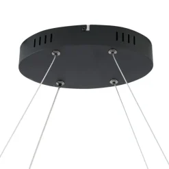 Skandinavische Hängelampe schwarz 110cm inkl. LED 3-Stufen-Dimmbar - Circuit