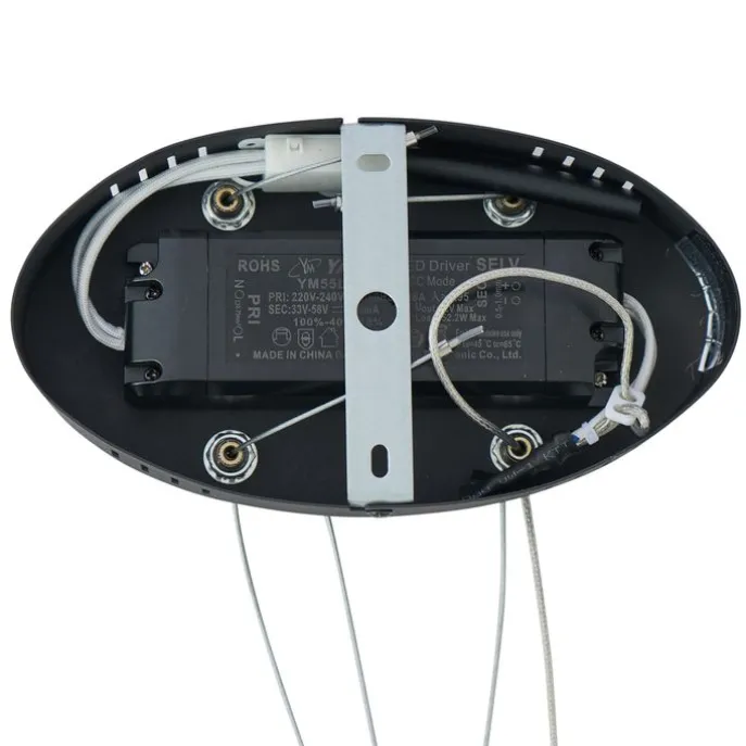 Skandinavische Hängelampe schwarz 110cm inkl. LED 3-Stufen-Dimmbar - Circuit