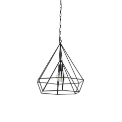 Skandinavische Hängelampe schwarz - Karkass