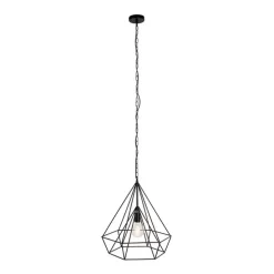 Skandinavische Hängelampe schwarz - Karkass