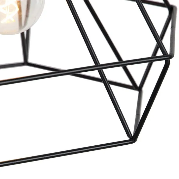 Skandinavische Hängelampe schwarz - Karkass