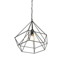 Skandinavische Hängelampe schwarz - Karkass