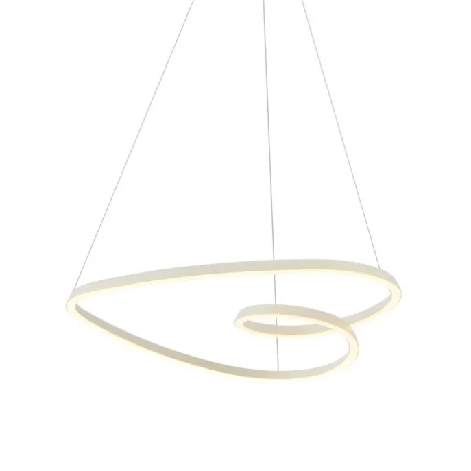 Skandinavische Hängelampe Beige 72cm inkl. LED 3-Stufen-Dimmbar - Circuit