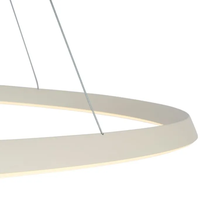 Skandinavische Hängelampe Beige 72cm inkl. LED 3-Stufen-Dimmbar - Circuit