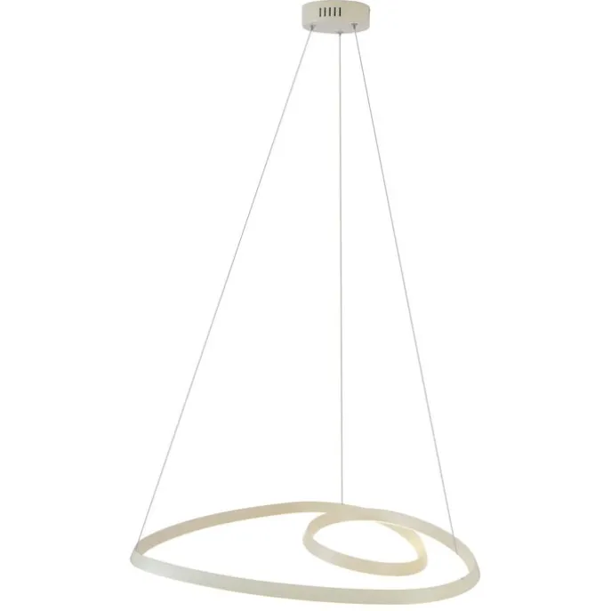 Skandinavische Hängelampe Beige 72cm inkl. LED 3-Stufen-Dimmbar - Circuit