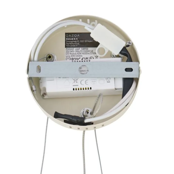 Skandinavische Hängelampe Beige 72cm inkl. LED 3-Stufen-Dimmbar - Circuit