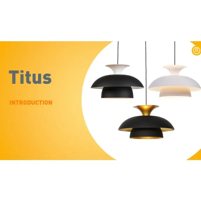 Skandinavische Hängelampe Beige mit weißer Innenseite - Titus