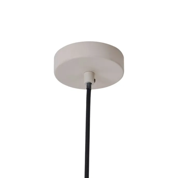 Skandinavische Hängelampe Beige mit weißer Innenseite - Titus