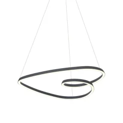 Skandinavische Hängelampe schwarz 72cm inkl. LED 3-Stufen-Dimmbar - Circuit