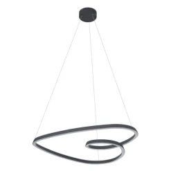 Skandinavische Hängelampe schwarz 72cm inkl. LED 3-Stufen-Dimmbar - Circuit