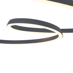 Skandinavische Hängelampe schwarz 72cm inkl. LED 3-Stufen-Dimmbar - Circuit