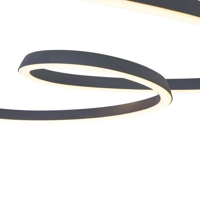 Skandinavische Hängelampe schwarz 72cm inkl. LED 3-Stufen-Dimmbar - Circuit