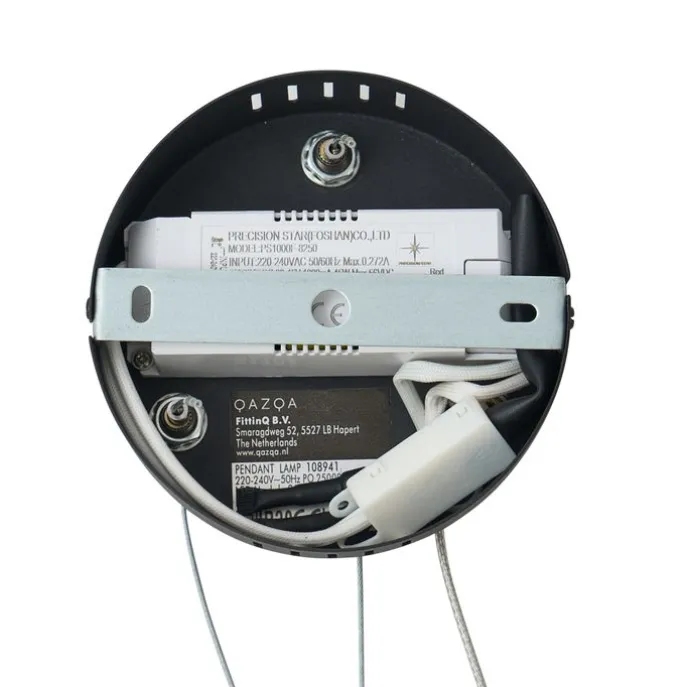 Skandinavische Hängelampe schwarz 72cm inkl. LED 3-Stufen-Dimmbar - Circuit