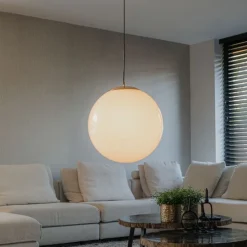 Skandinavische Hängelampe Opalglas 50 cm - Ball 50