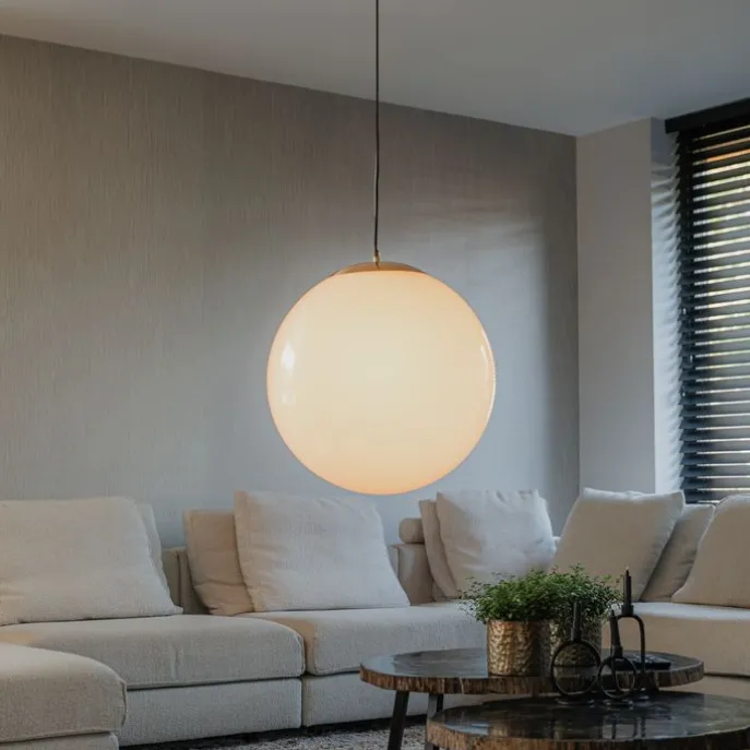 Skandinavische Hängelampe Opalglas 50 cm - Ball 50