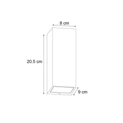 Skandinavische Wandleuchte Holz 2-flammig GU10 70mm IP54 - Baleno