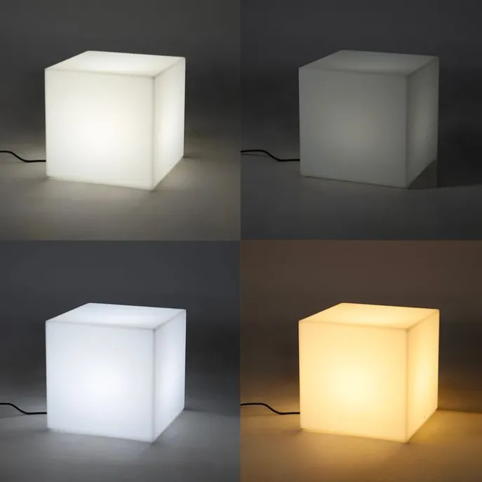 Smart Außenleuchte weiß 38 cm quadratisch inkl. LED A60 IP44 - Nura