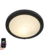 Smart Deckenleuchte schwarz inkl. WiFi A60 IP44 - Yuma 31