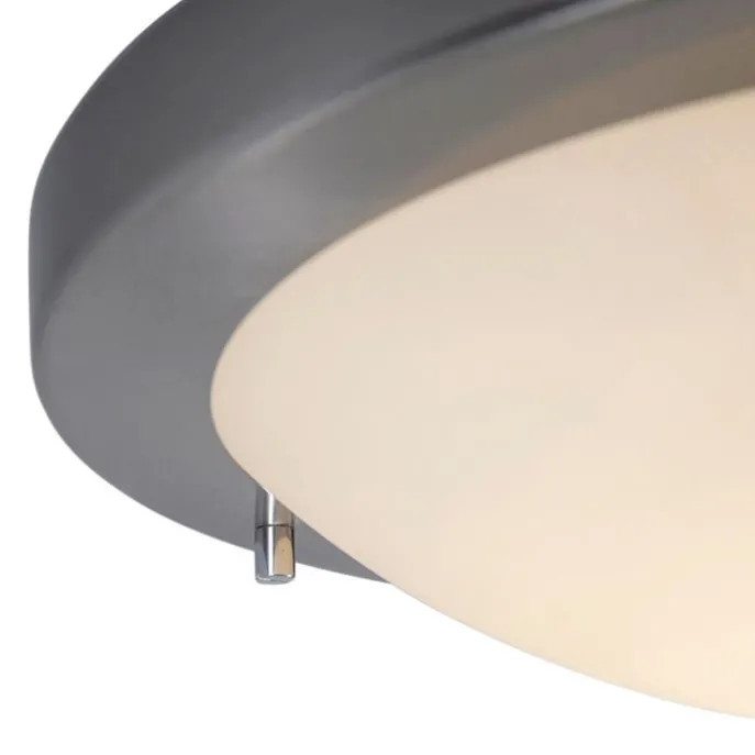 Smart Deckenleuchte Stahl 31 cm inkl. WiFi A60 IP44 - Yuma