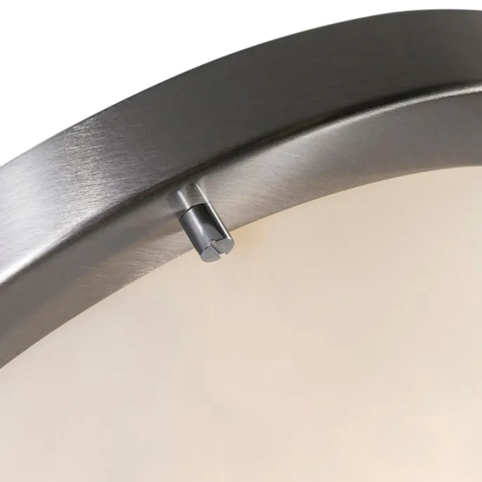 Smart Deckenleuchte Stahl 31 cm inkl. WiFi A60 IP44 - Yuma