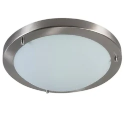 Smart Deckenleuchte Stahl 31 cm inkl. WiFi A60 IP44 - Yuma