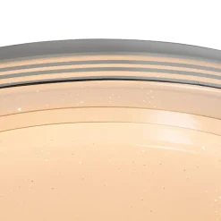 Smart Deckenleuchte weiß 48 cm inkl. LED und Dimmer RGB - Jochem