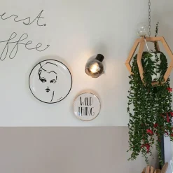 Smart Deckenstrahler schwarz mit Rauchglas inkl. Wifi P45 - Vidro