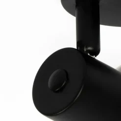 Smart Deckenstrahler schwarz mit Rauchglas inkl. Wifi P45 - Vidro