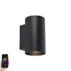 Smart Design Wandleuchte schwarz inkl. WiFi GU10 - Sandy