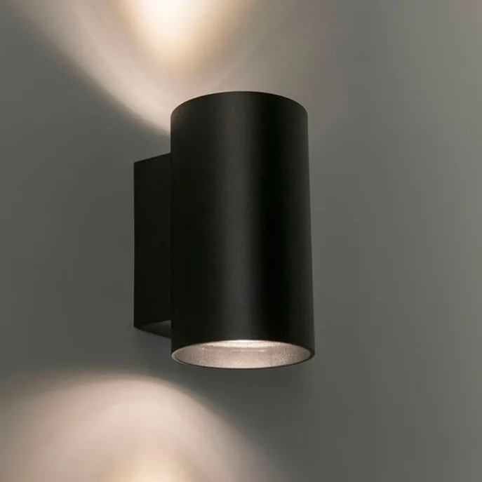 Smart Design Wandleuchte schwarz inkl. WiFi GU10 - Sandy