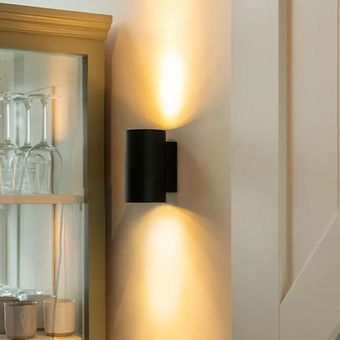 Smart Design Wandleuchte schwarz inkl. WiFi GU10 - Sandy