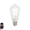 Smart Dimmbare LED Glühbirnen E27 ST64 Klar 7W 806lm 2700-6500K