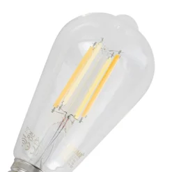 Smart Dimmbare LED Glühbirnen E27 ST64 Klar 7W 806lm 2700-6500K
