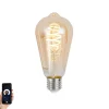 Smart Dimmbare LED-Glühbirne E27 ST64 Bernstein 4,9 W 320 lm 2500 K