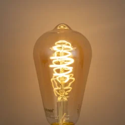 Smart Dimmbare LED-Glühbirne E27 ST64 Bernstein 4,9 W 320 lm 2500 K