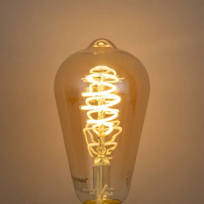 Smart Dimmbare LED-Glühbirne E27 ST64 Bernstein 4,9 W 320 lm 2500 K