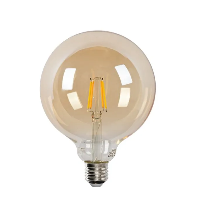 Smart E27 dimmbar in Kelvin LED-Lampe G125 Goldline 4,9W 470 lm 1800-4000K