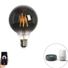 Smart E27 dimmbar in Kelvin LED-Lampe G95 Rauch 4W 60 lm 1800-3000K