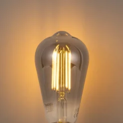 Smart E27 Dimmbar LED Glühbirne ST64 Rauch 4.9W 150lm 1800K