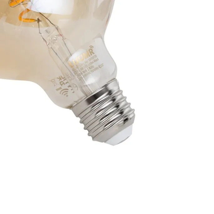 Smart E27 Dimmbar LED Glühbirne G95 Bernstein 4,9W 320lm 2500K