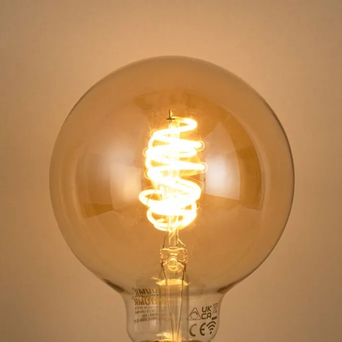 Smart E27 Dimmbar LED Glühbirne G95 Bernstein 4,9W 320lm 2500K