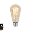 Smart E27 Dimmbar LED Glühbirne ST64 Bernstein 4,9W 320lm 2500K