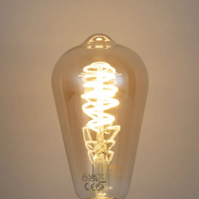 Smart E27 Dimmbar LED Glühbirne ST64 Bernstein 4,9W 320lm 2500K