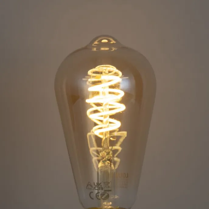 Smart E27 Dimmbar LED Glühbirne ST64 Bernstein 4,9W 320lm 2500K