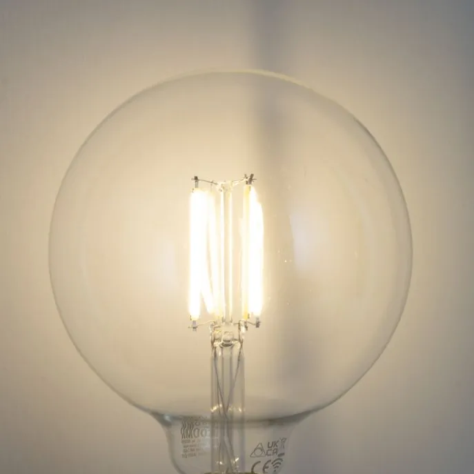 Smart E27 Dimmbare LED-Glühbirnen G125 Klar 7W 806lm 2700-6500K