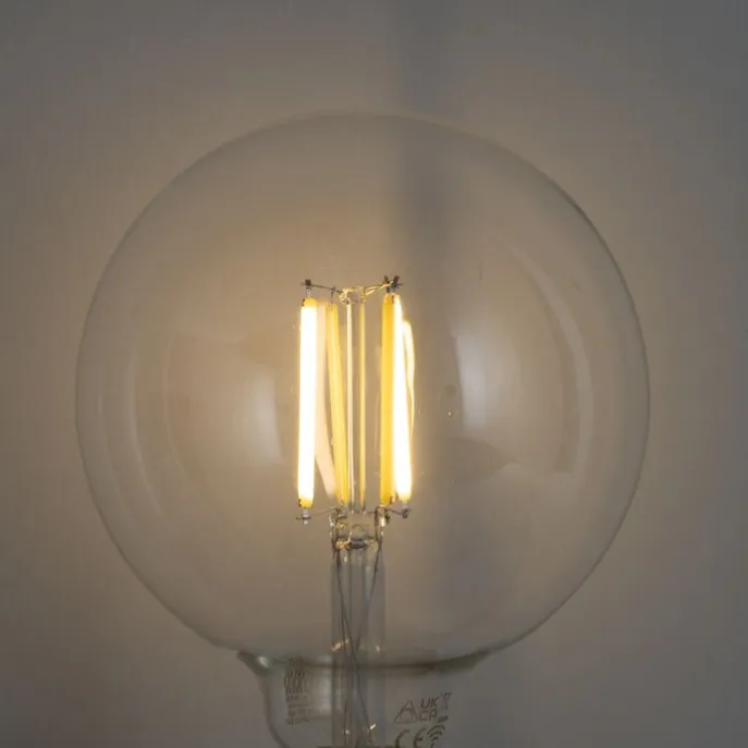 Smart E27 Dimmbare LED-Glühbirnen G125 Klar 7W 806lm 2700-6500K